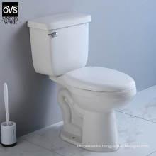 Cupc Certificate Siphon Flush Two Piece Wc Toilet with S-Trap Bathroom Ceramic Sanitary Ware